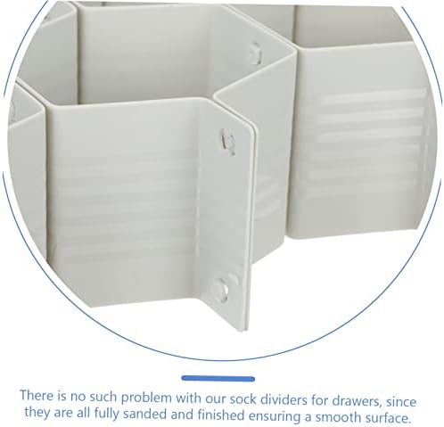 Cabilock 4pcs Organizador de vaidade Bandejas gavetas caixas de armazenamento para roupas Partição Partição Partição favo de mel