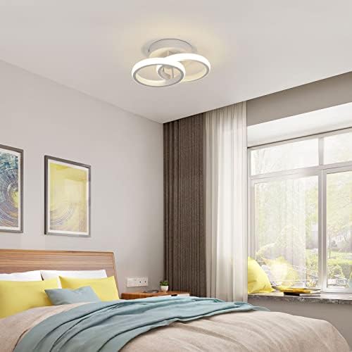 Luz de teto LED delipop, 4500k Luz neutra redonda moderna Luminária de teto LED Acrílico perto de luzes de teto para