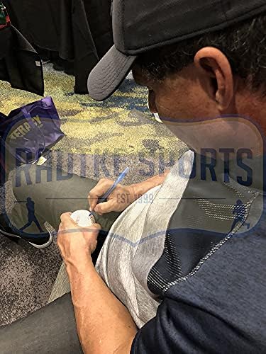 Jose Canseco autografou/assinado Oakland Rawlings Major League White Baseball com inscrição 86 Al Roy
