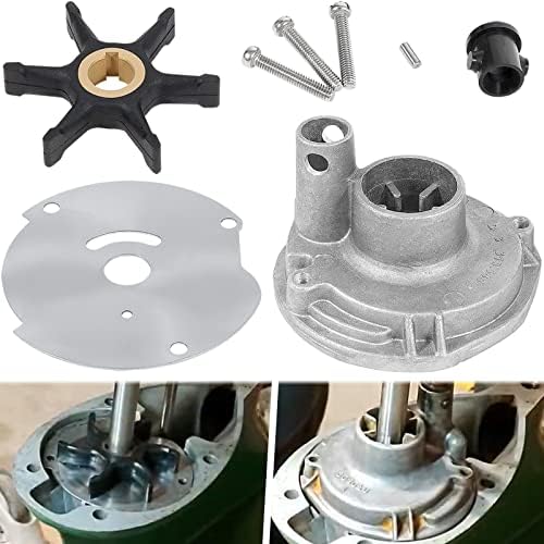 Kit de impulsor da bomba de água de atualização 0382468 382468 Caixa para Johnson Evinrude BRP OMC 10 15 18 20 25