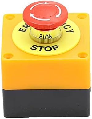KQOO 1PCS CHELL SIGN Press botão Pressionamento DPST Botão de parada de emergência de cogumelos AC 660V 10A NO+NC