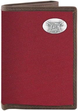 NCAA Troy State Trojans Nylon Cartão de Concho Trifold