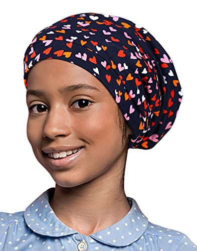 Capinhos de cabelo para meninas Capatinho de seda cetim Non Slip Slip Sleeping para crianças meninos Headwrap Ajuste Orange