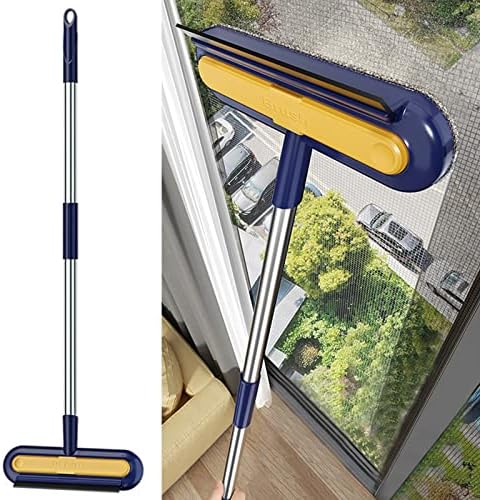 3 em 1 Ferramenta de limpeza de janelas - Squeegee de janela - Kit de lavagem de janelas com pólo de extensão - rodo multiuso para