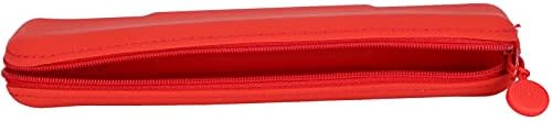 Bolsa de zíper de lápis de silicone Mini caneta de silicone Bolsa de armazenamento de suprimentos cosméticos para