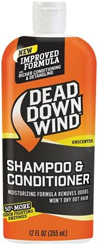Shampoo e condicionador de vento morto, sem perfume 12 onças