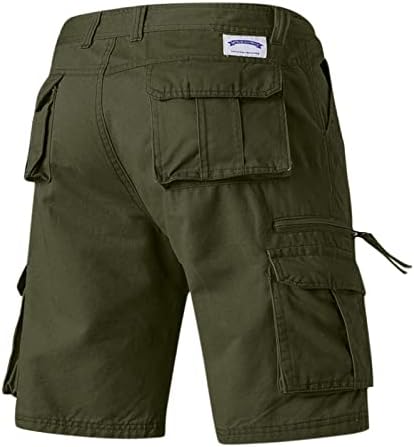 Shorts homens homens de verão de verão curto calça curta de cor sólida casual shorts retos botões de bolso de bolso