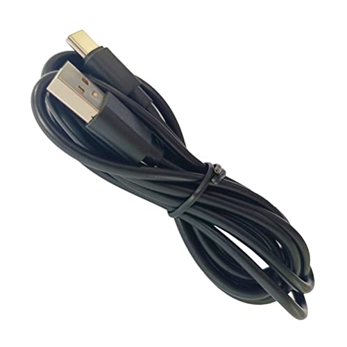 Cabo de cabelos em zigmoon Longo Cabo de carregamento USB-C Rapinho de carregamento para carregar estojo compatível com Linkbuds WF-L900, CH510, C310, Black