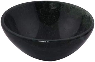 Blessfull Healing Handmade esculpido Obsidiana Black Stone Feng Shui Bowl Gerador de energia espiritual Reiki Cura de