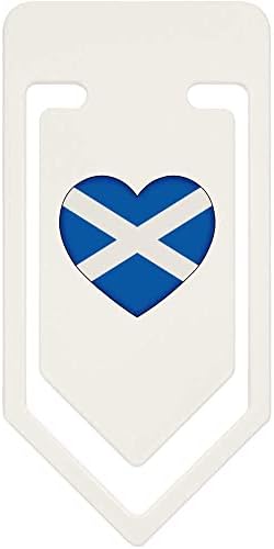 Azeeda 141mm 'Scotland Flag Love Heart' Giant Plastic Paper Clip
