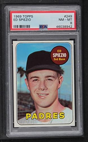 1969 Topps 249 Ed Spiezio San Diego Padres PSA PSA 8.00 Padres