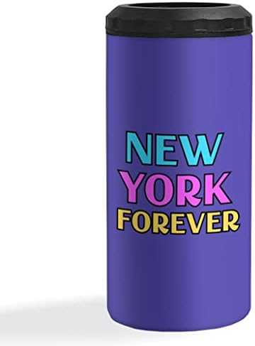 Nova York Forever isoll slim lata mais refrigerada - lata única mais fria - colorido slim isolado colorido mais frio