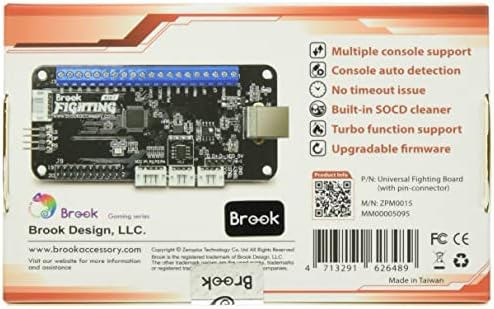 Brook Universal Fighting Board Arcade Controller Conversion Board para PS5 Xbox Series X/S Xbox One Xbox 360 PS4 PS3 Switch Neogeo Mini PS Classic PC Classic Solded Easy Diy Touchpad [SRPJ2338-10]