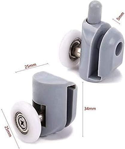 Xzgden Superior Shower Door Rollers 25mm Rodas de corredor Guias Guias do diâmetro da roda Home Banheiro Diy peças de reposição