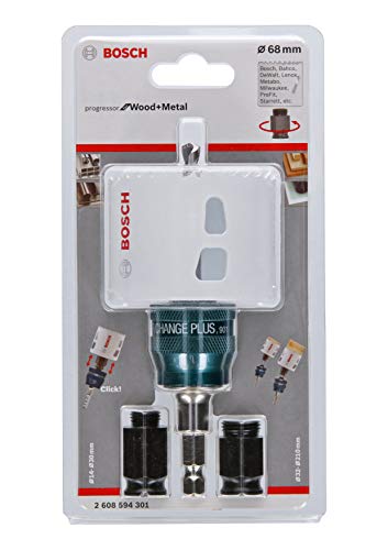 Bosch Professional 2608594301 Lochsäge Progressor for Wood & Metal Starter Kit Set Hole Swer