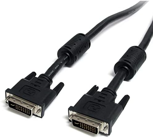 Startech.com Cabo DVI -I de Link Dual - 20 pés - Digital e Analógico - Cabo Masculino para Male - Monitor de Computador