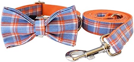 Gretd Plaid Dog Collar Designer Personalizado Redução Rápida Cola de Cão com fivela de metal de arco colar de fivela para