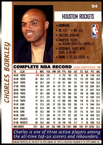 1998 Topps 94 Charles Barkley Houston Rockets NM/MT Rockets Auburn