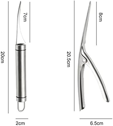 Ferramentas de mão de limpador de aço inoxidável de aço inoxidável 4pcs Ferramentas de Deveiner de camarão Ferramentas de camarão