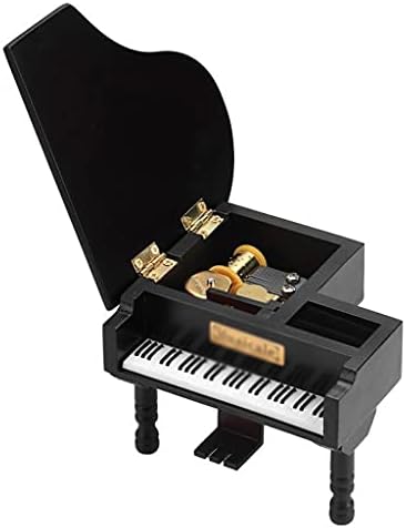 WPYYI Caixa de música arborizada Caixa de música de piano de piano em forma de música em forma de piano com pequeno presente