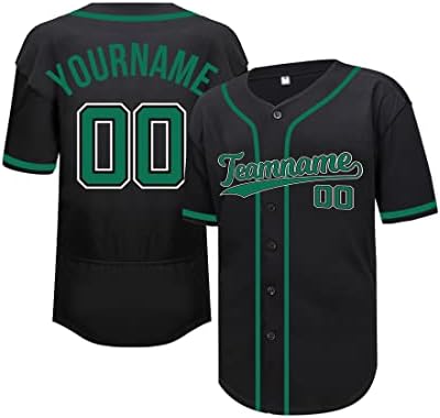 Jersey de beisebol personalizada para homens Nome costurado de duas lados e número de beisebol personalizado, fantasia esportiva