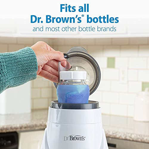 Dr. Brown Deluxe Baby Bottle Warter and Sterilizer para garrafas e potes de comida com opções anti-cólicas+ garrafas de bebê