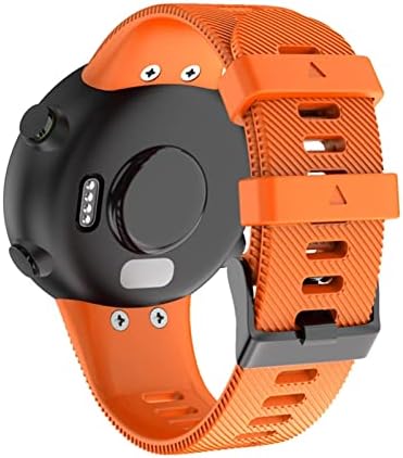 Dyizu 18mm 20mm de silicone suave banda de relógio inteligente para Garmin Forerunner 45 Watch Sport pulse Strap