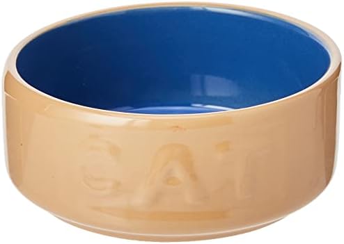 Mason Cash Letreed Cat Bowl, 5 polegadas, bengala e azul