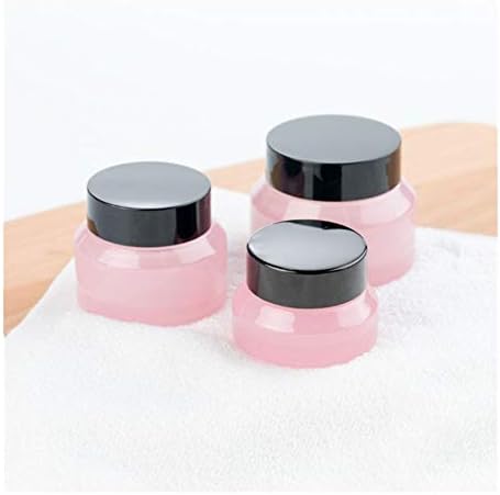 Home Spare Pet vazio garrafas de estimação 5pcs 15g/30g/50g de vidro cor de vidro rosa vazio garrafas de creme facial de