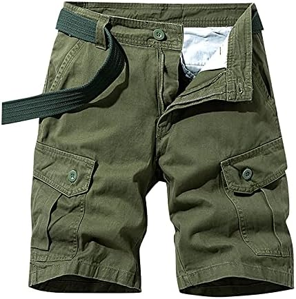 RTRDE Mens Cargo Shorts masculinos Moda de Moda de Moda Polícia de Pão de Algodão Macicletes de Algodão