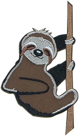 JPT - Preguiça pendurada animal fofo de desenho animado Apliques de ferro bordado/costurar em patches Citão de logotipo fofo em