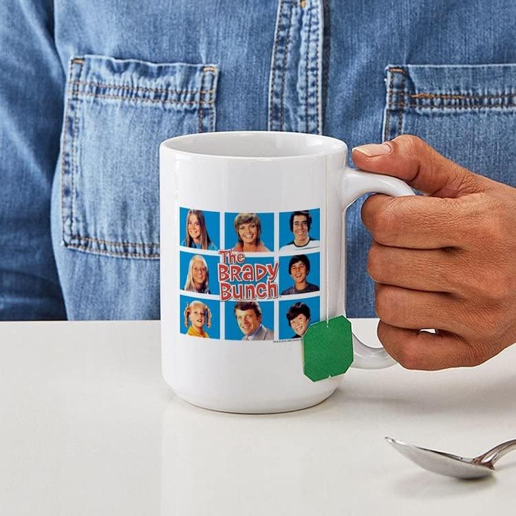 Caferessão a caneca de cerâmica de caneca grande de caneca Brady Bunch, xícara de chá 15 oz