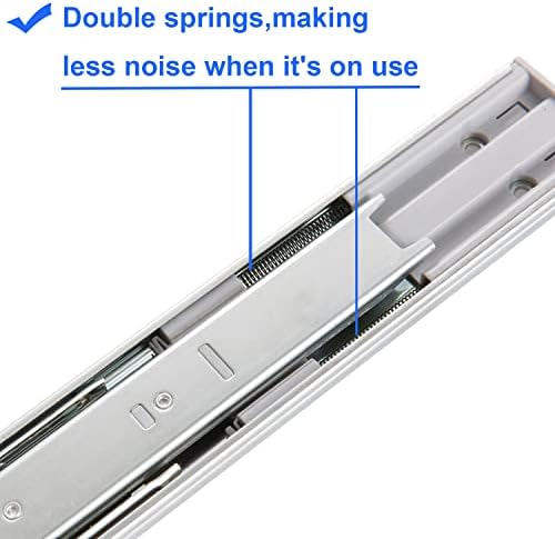 10 par de hardware de 20 polegadas, suave, feche a extensão completa, rolamento de bola de monte de bola deslizante slides