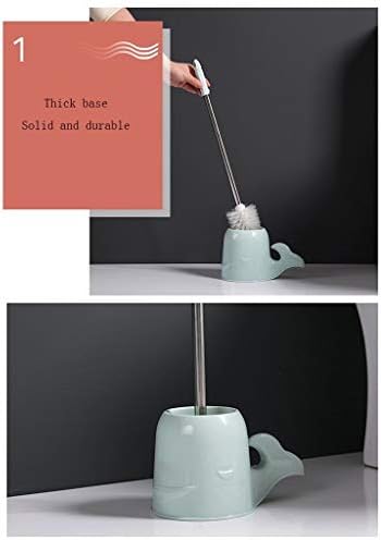 Escova de vaso sanitário guojm balejas de limpeza de limpeza de vaso sanitário define o banheiro doméstico sem pincel de canto de canto morto de caça de vaso sanitário com escova de vaso sanitário de base