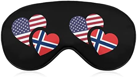 Máscara para os olhos da Noruega dos EUA para Blackout Sleep Blackout Night com cinta ajustável para homens mulheres viajam