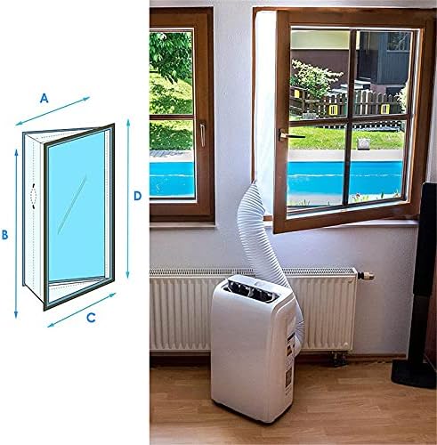 Vedação universal de janela universal de 400cm para ar condicionado portátil, vedação flexível de janela de placa de vedação