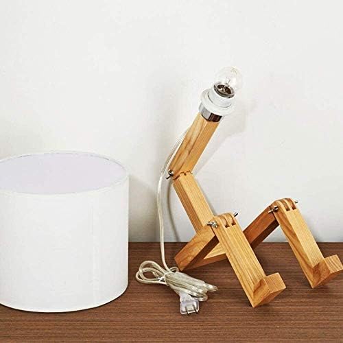 Jjry lâmpada de mesa lâmpada multifuncional de madeira maciça moderna e simples lâmpada de cabeceira de cabeceira pode ajustar a lâmpada
