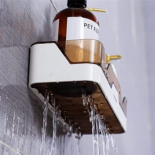 BKDFD Rack de banheiro montado na parede para shampoo de armazenamento de shampoo Organizador de cozinha de rack
