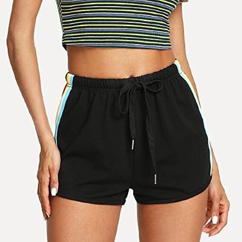 Shorts de verão para mulheres casuais na cintura alta