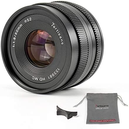 7artisans 50mm f1.8 lente fixa manual de APS-C para câmera sem espelho-montante da Sony como a Sony A6500 A6300 A6000 A5100