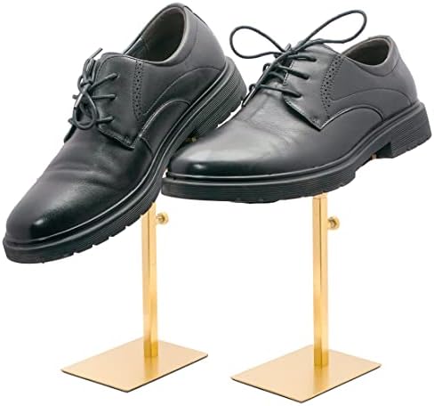 Display Dzlohas Stand Golden, Risers Stand Balão de bancada Rack de sapato Supplies de varejo de aço inoxidável