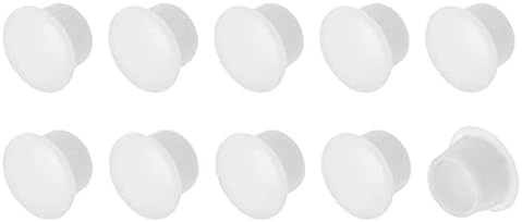 Metallixity parafuso Plugues de orifício de parafuso 30pcs, botão de tampa de tampa de prateleira de plataforma - para móveis de armário de cozinha, branco