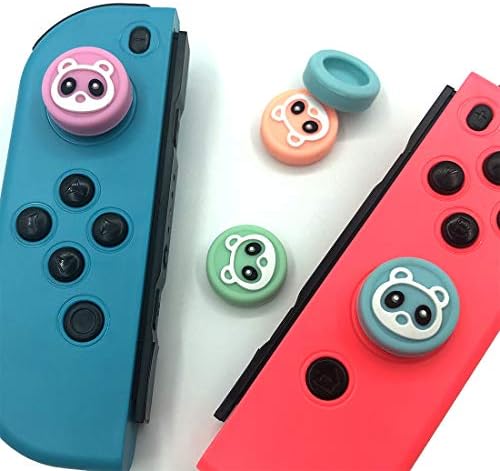 Uushop 4 cores Silicone Thumb Stick Caps Grip gamepad Analog Joystick para Nintendo Switch NS Lite Controller Joy-Con