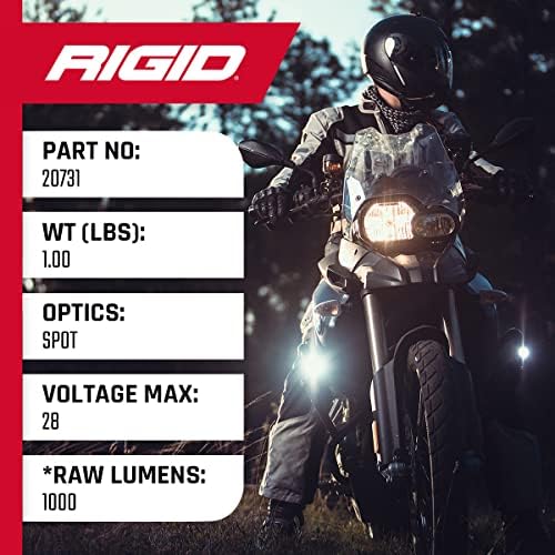 Indústrias Rigides - Ignite Spot Motorcycle Kit, LED BLACK LED