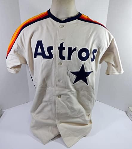 Houston Astros Bob Forsch 31 Game usado Cream Jersey 46 DP35783 - Jerseys de MLB usados ​​no jogo