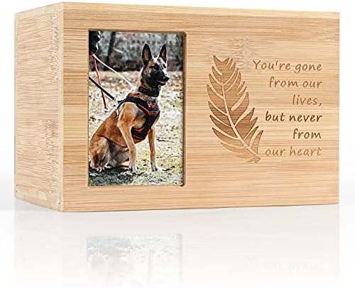 Angelland Funeral Cremation Photo Frame Urns for Dogs Cats Animais de estimação