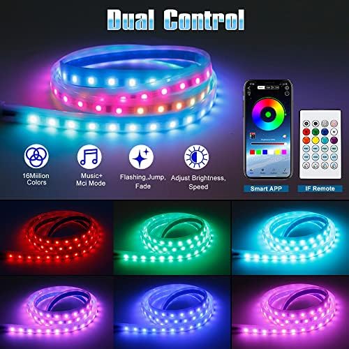 Luzes LEDs do carro Exterior, Mihaz 70in RGB LUZES LED MULTICOLOR PARA CARRO COM APP E APP E REMOTO REMOO