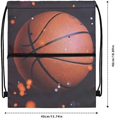 Poeta Basketball Impresso Bolsa de batedeira masculina de basquete esportivo Backpack Passion Basketball Game String Bags
