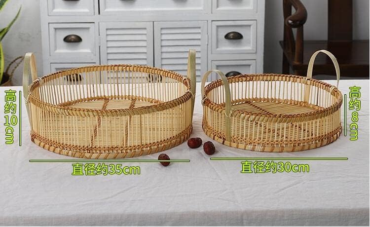 N/A Besta oca 2pcs/Conjunto de cesto de cesta de cesta de vime Preadamento de pão cesta de cesta de grande capacidade produtos artesanais