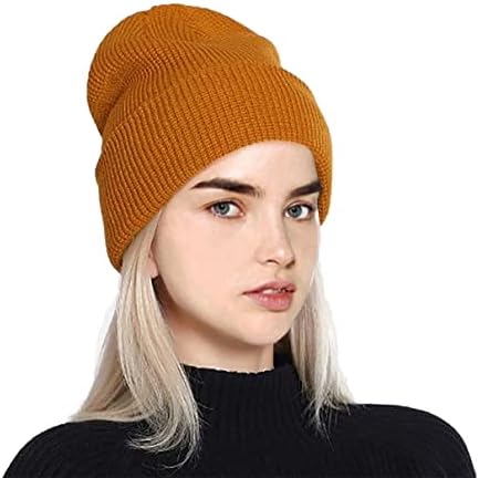 Chapéus de gorro unissex de ottsas para mulheres meninas homens, chapéu de chapéu de inverno chapéu de crânio quente forrado leve